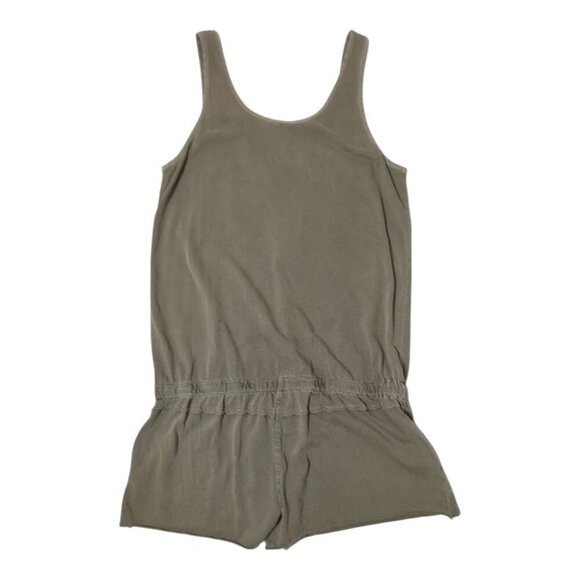 Michael Stars Sleeveless Romper Womens Medium Button Front 100% Cotton Comfy - Picture 9 of 10